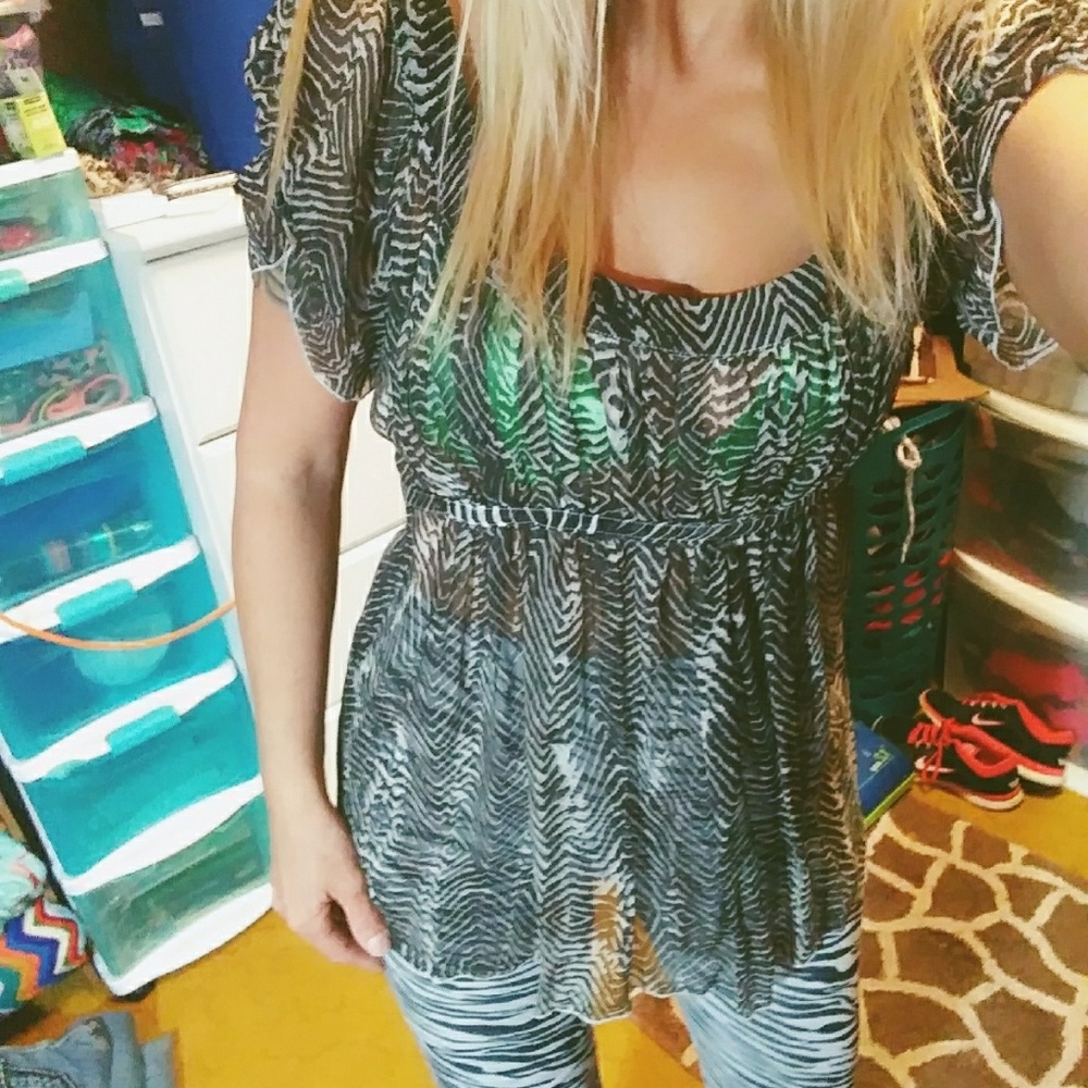 Tamari sheer blouse